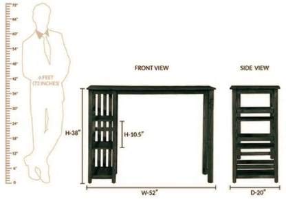Bar table set made of solid sheesham wood
