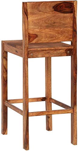 Bar chair set of two made of solid sheesham wood