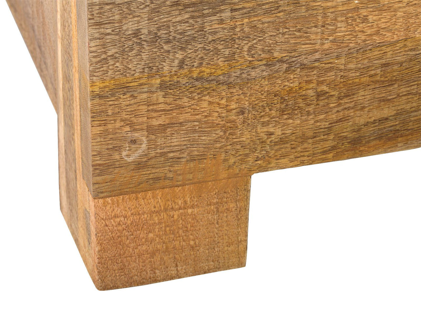 King bed made of solid mango wood