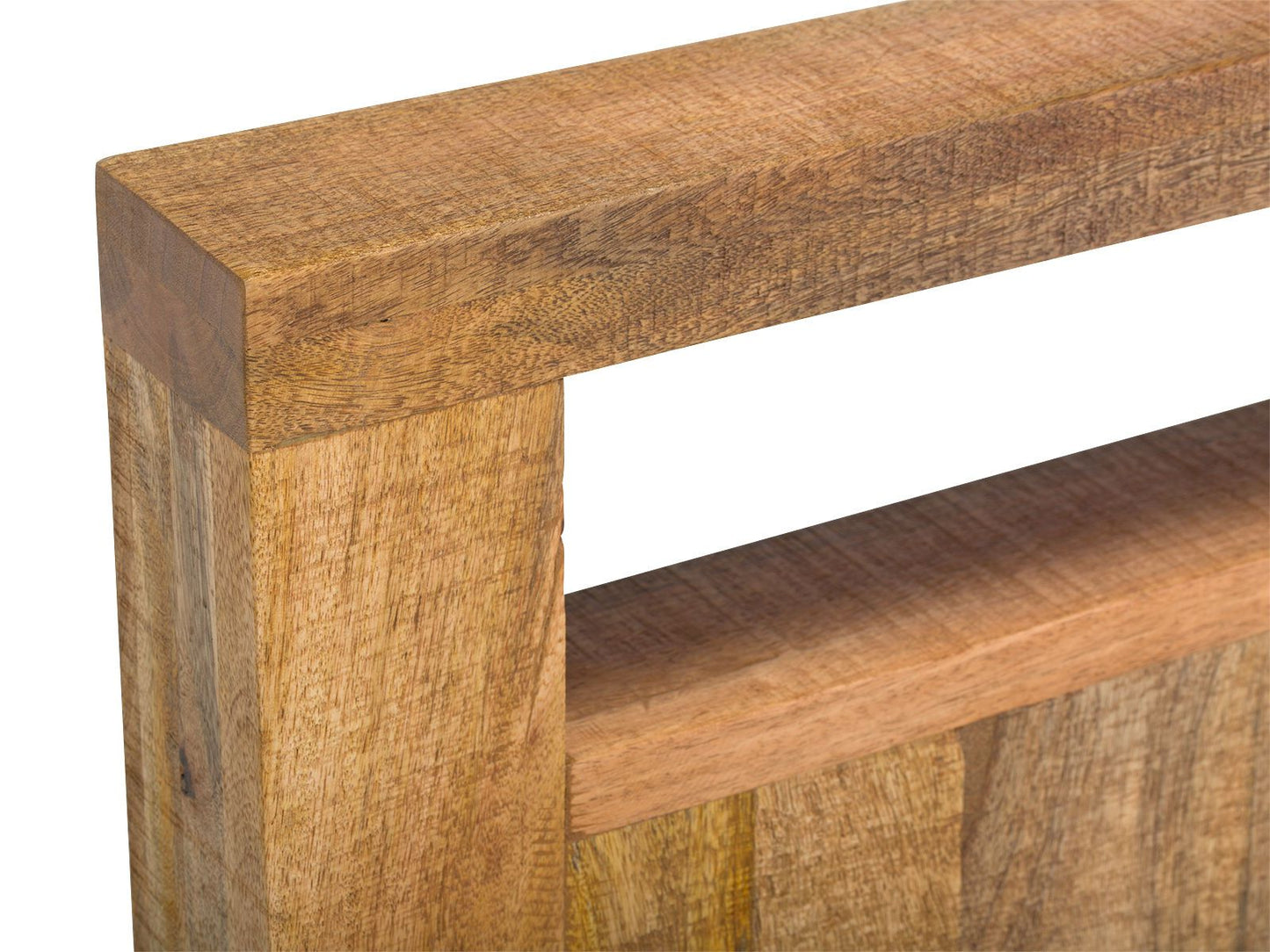 King bed made of solid mango wood