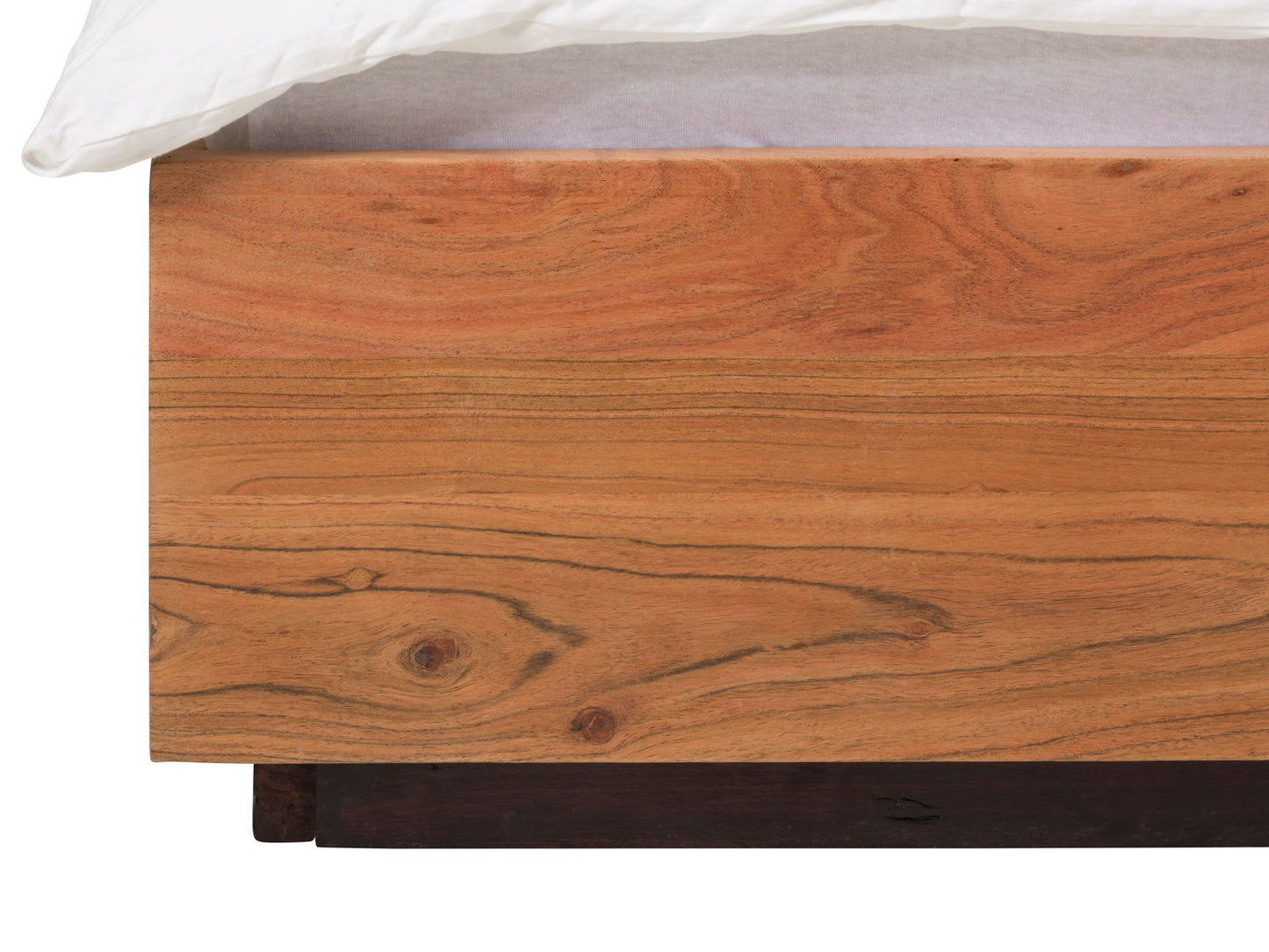 King bed made of solid acacia wood