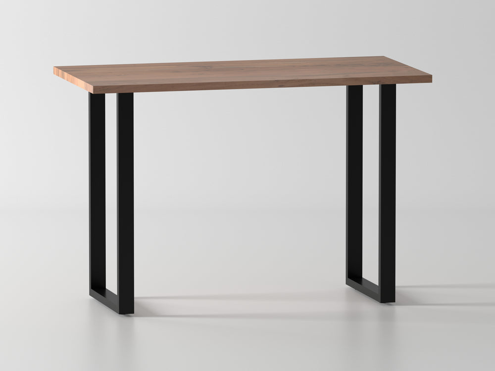 Desk made of solid acacia wood and metal