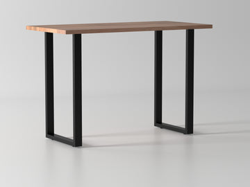 Desk made of solid acacia wood and metal