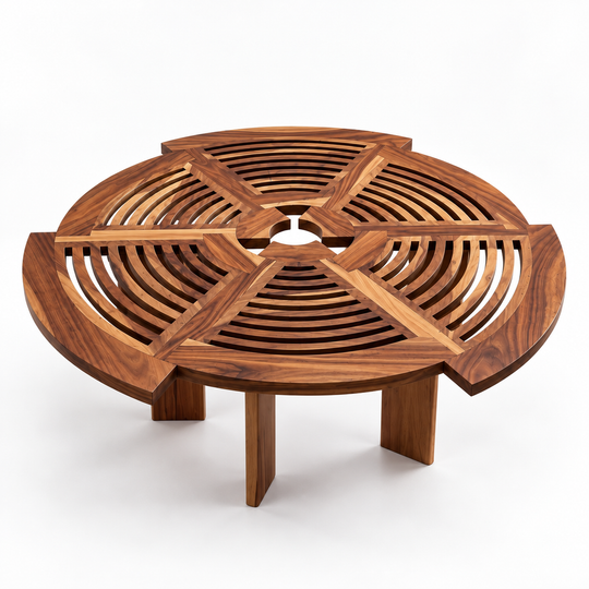 Coffee table made of solid sheesham wood