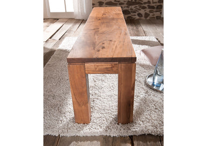 Bench made of solid acacia wood