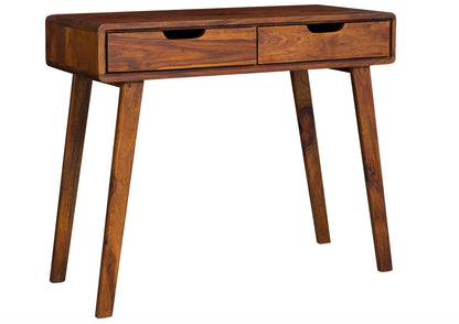 Desk with two drawers made of solid sheesham wood