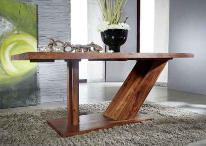 Six seater dining table made of solid sheesham wood