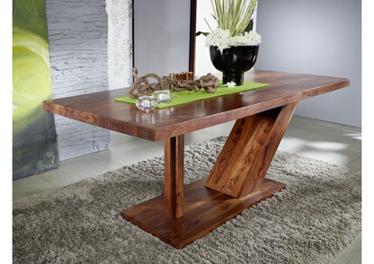 Six seater dining table made of solid sheesham wood