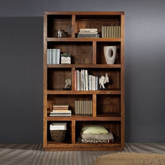 Bookshelf made of solid sheesham wood