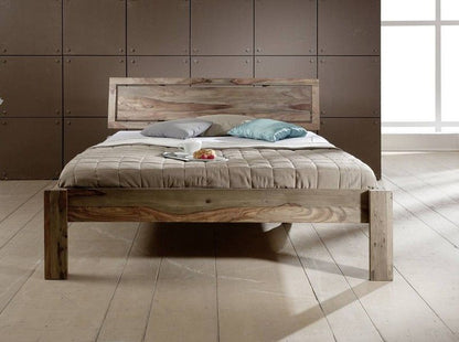 King bed made of solid sheesham wood