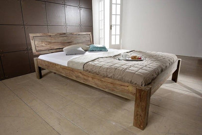 King bed made of solid sheesham wood