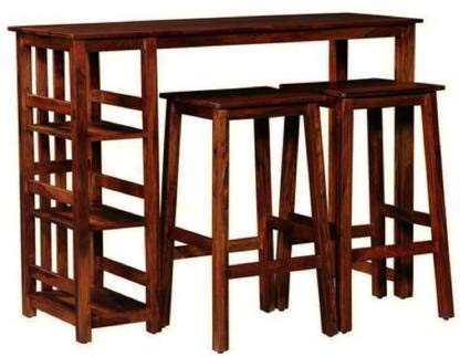 Bar table set made of solid sheesham wood
