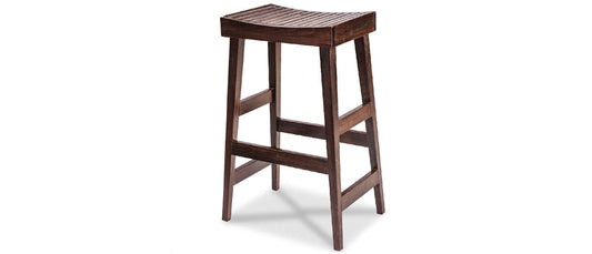 Stool made of solid mango wood