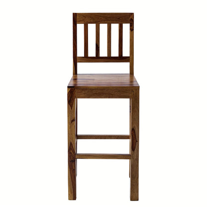 Bar chair set of two made of solid sheesham wood
