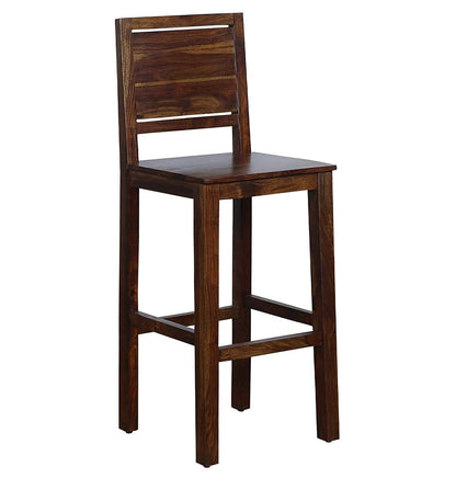 Bar chair (set of two) made of solid sheesham wood