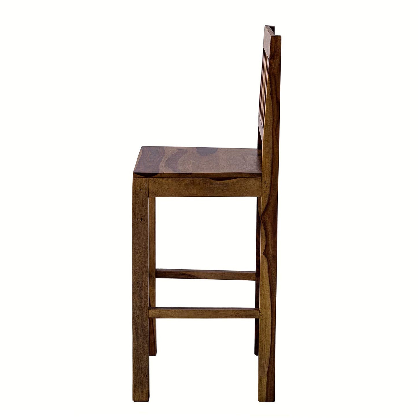 Bar chair set of two made of solid sheesham wood
