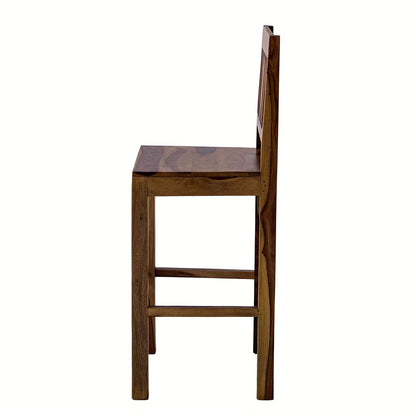 Bar chair set of two made of solid sheesham wood