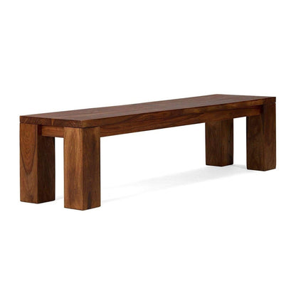 Three seater bench made of solid sheesham wood