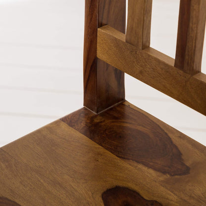 Bar chair set of two made of solid sheesham wood
