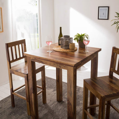 Bar table only made of solid sheesham wood