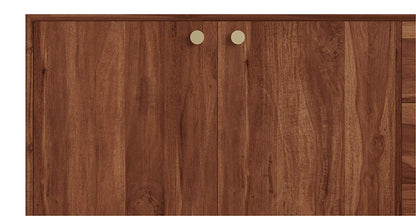 Sideboard with two doors and three drawers made of solid acacia wood