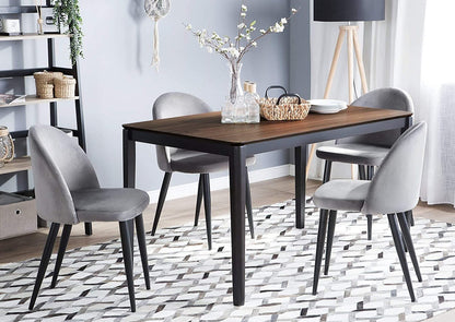 Four seater dining table made of solid acacia wood