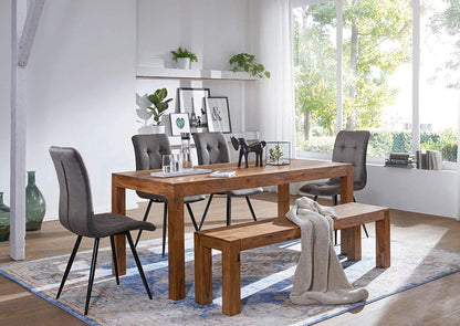 Four seater dining table made of solid sheesham wood