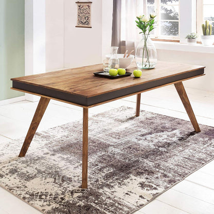 Six seater dining table made of solid sheesham wood