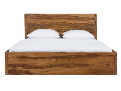 King bed made of solid sheesham wood