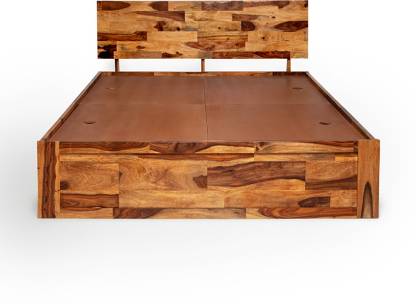 King bed made of solid sheesham wood