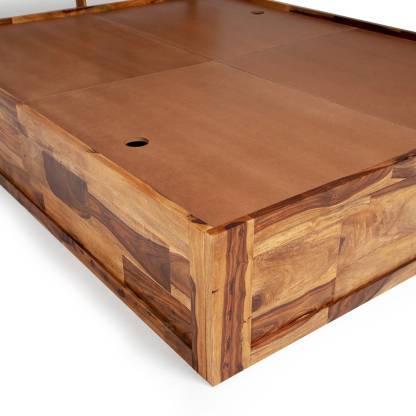 King bed made of solid sheesham wood