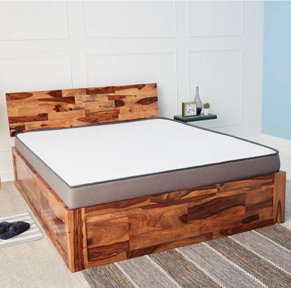 King bed made of solid sheesham wood