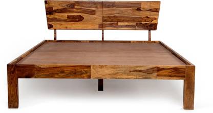 King bed made of solid sheesham wood