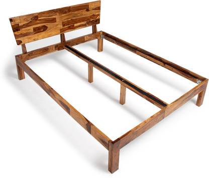King bed made of solid sheesham wood